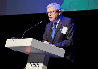 Prof. Ernst Hirsch Ballin spreekt op de WRR-Lecture 2015